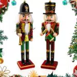 Szhhrxi Schiaccianoci di Natale in Legno, Soldato Tradizionale Fatto a Mano