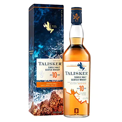 Talisker 10 Anni Single Malt Scotch Whisky con Astuccio