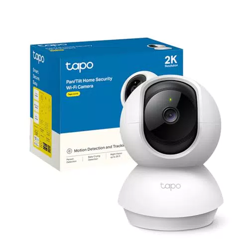 Tapo C210 Telecamera Wi-Fi 2K con Visione Notturna e Integrazione Alexa/Google