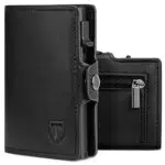 TEEHON Portafoglio Slim RFID da Uomo e Donna con ZIP - Porta Carte e Tessere