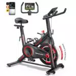 Toputure Cyclette da Casa con App e Resistenza Magnetica, Volano da 15 kg