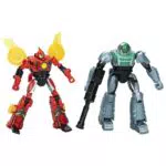 Transformers EarthSpark Cyber-Combiner Action Figure Robot Twitch e Robby Malto