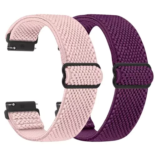 TumCez Cinturino Regolabile in Nylon per Orologio Samsung, Garmin, Fossil, Amazfit, Huawei