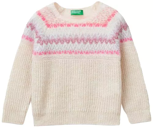 United Colors of Benetton Maglia G/C M/L 116QH102E per Bambina