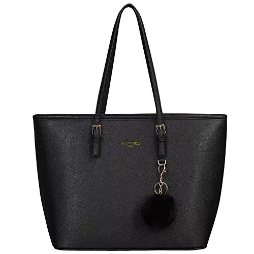 URAQT Borsa Tote a Mano da Donna, Grande, Impermeabile, Ideale per Shopping e Lavoro
