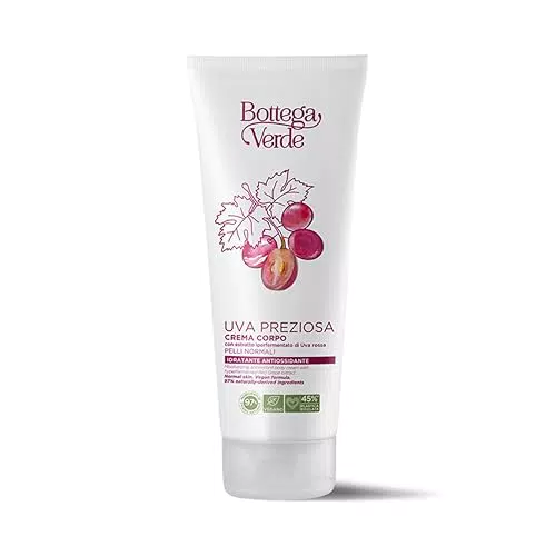 Uva Preziosa Crema Corpo Idratante Antiossidante con Estratto di Uva Rossa