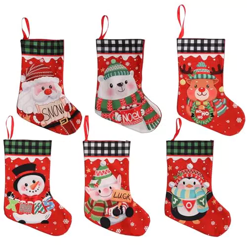 Valicaer Calze Natalizie da Appendere per Decorazioni di Natale
