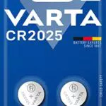 VARTA CR 2025 - Batteria Litio a Bottone Piatta 3V, Diametro 20mm, Altezza 2,5mm