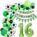 Calcio - Decorazioni per Compleanno 16 Anni Ragazzo, Ghirlanda Palloncini