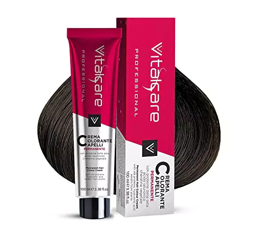 Vitalcare Professional - Crema Colorante per Capelli con Proteine della Seta