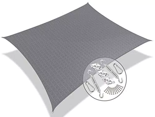 VOUNOT Tenda da Sole per Esterno, Vela Ombreggiante Rettangolare con Fissaggio