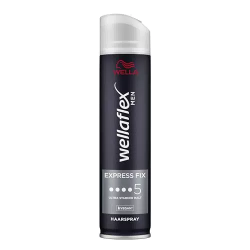 Wellaflex Men Express Fix Spray per Capelli Ultra Forte - Tenuta 48 Ore