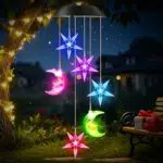 Winzwon Campanelli Eolici Solari Luna e Stella per Giardino e Balcone