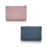 WisePoint Portafoglio in Pelle PU Portatile con Cerniera per Donne e Uomini