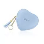 WisePoint Portafoglio Piccolo in Pelle PU a Forma di Cuore per Shopping e Viaggi
