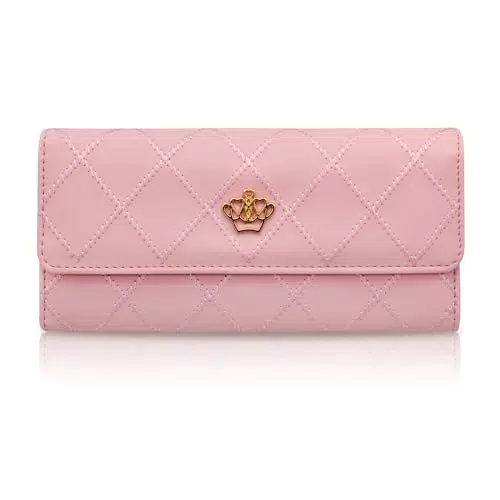 WisePoint Portafoglio Donna in Pelle PU, Grande e alla Moda per Viaggi e Shopping