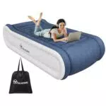 YITAHOME Materasso Gonfiabile Singolo Deluxe con Cuscino e Pompa Elettrica