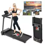 YM Tapis Roulant Elettrico Salvaspazio NEXT 2000 PRO, 12 km/h, Pieghevole e Smart