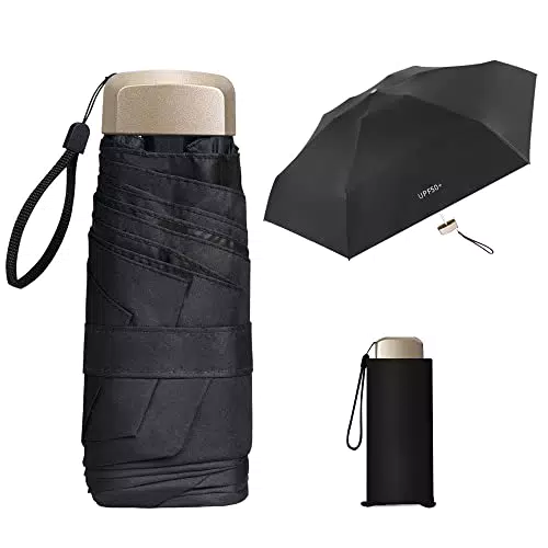 ZOCONE Ombrello da Viaggio Ultraleggero e Compatto, 100% Impermeabile e UV Resistente