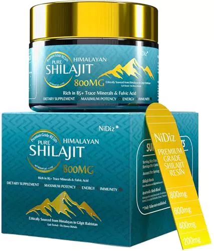 Shilajit Himalayano Puro - Erbe Ayurvediche 5 in 1, Testate in Europa