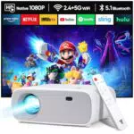 Mini Proiettore Bluetooth 18000 Lumen 4K Portatile Home Cinema WiFi 5G