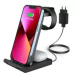 Caricatore Wireless 15W Certificato QI per iPhone, Samsung Galaxy e Google Pixel