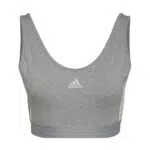 adidas Essentials 3-Stripes Crop Top con Pannelli Rimovibili per Donna