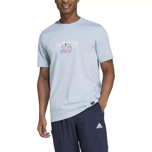 Adidas Uomo Codes Linear Graphic Tee