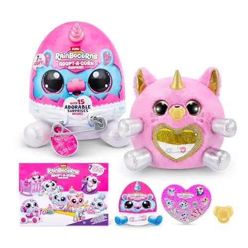 ZURU Adopt-A-Corn Surprise - Giocattolo di peluche da collezionare per bambini
