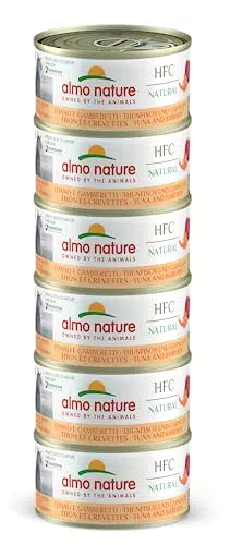 Almo Nature HFC Natural Megapack - Alimento Umido per Gatti al Tonno e Gamberetti