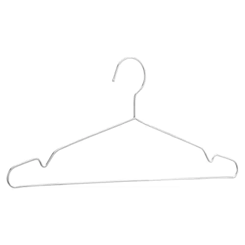 Amazon Basics Grucce appendiabiti in acciaio inox cromato