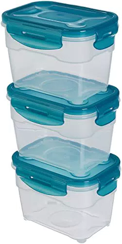 Amazon Basics Contenitori ermetici per alimenti in plastica senza BPA