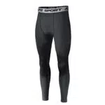 AMZSPORT Leggings Sportivi da Uomo Compressione Asciugatura Rapida Allenamento
