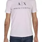 ARMANI EXCHANGE Collo Rotondo Logo, T-shirt, Uomo, Blu