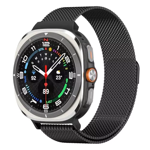 Astorgos Cinturino in Metallo Compatibile con Samsung Galaxy Watch Ultra 47mm