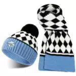 AYPOW Set Berretto e Scaldacollo Invernale per Bambini 2-8 Anni