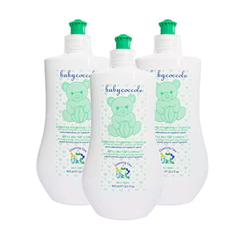 Babycoccole Detersivo per Biberon e Ciucci con Enzimi e Attivi Naturali 400 ml