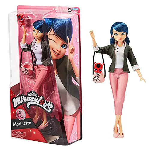 Bandai Miraculous Ladybug Manichino Snodato di Marinette - Giocattolo per Bambini