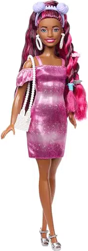 Barbie Fun & Fancy Hair - Bambola con accessori per styling, JDC86