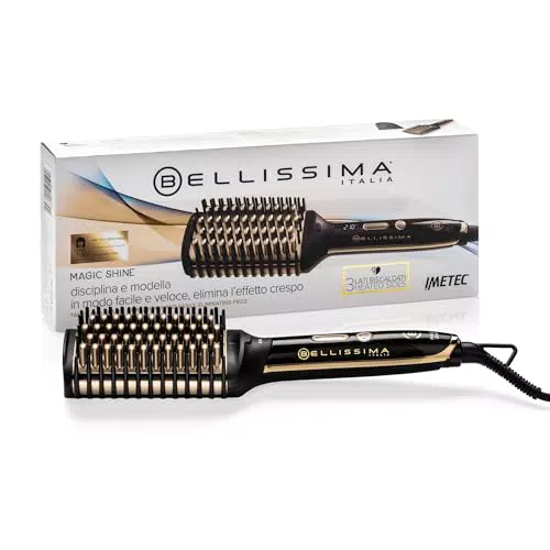 BELLISSIMA Spazzola Elettrica Lisciante IMETEC Magic Shine con Tecnologia a Ioni