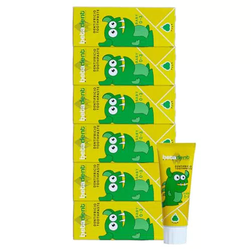 Betadent Dentifricio Baby 0-3 anni senza fluoro, gusto pera, azione antiplacca