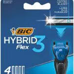 BIC Hybrid 3 Flex - Ricariche per rasoio da uomo con lame in titanio