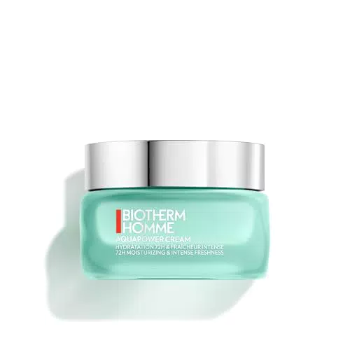 Biotherm Homme Aquapower Cream - Crema Viso Idratante per Uomo, Effetto Ghiaccio