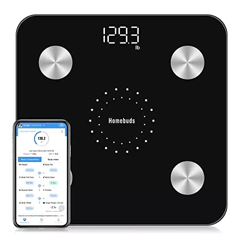 Bilancia Pesapersone Bluetooth con Monitoraggio Composizione Corporea e BMI
