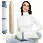 Borsa Acqua Calda con Copertura in Peluche Morbida per Termoterapia