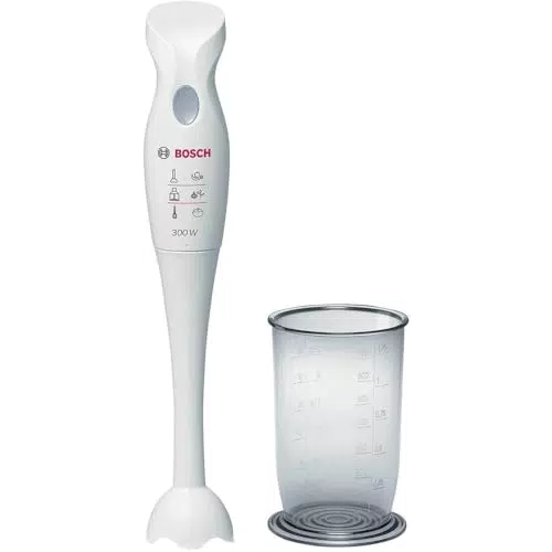 Bosch MSM6B150 Frullatore a immersione con impugnatura ergonomica e lama in acciaio inox