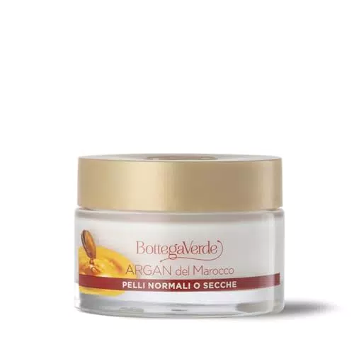 Bottega Verde Crema Viso Antietà Nutriente con Olio di Argan per Pelli Normali o Secche