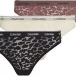 Calvin Klein Slip Brasiliana Donna con Pizzo