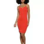 Calvin Klein Jeans Abito Donna Rib Dress con Spalline Strette