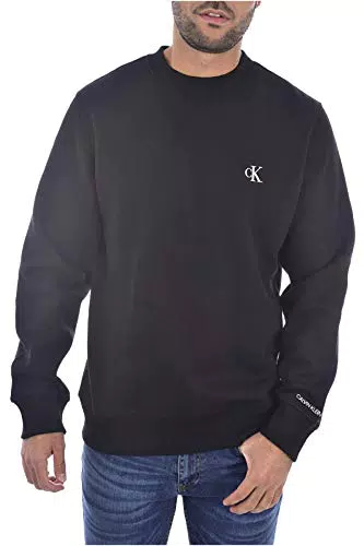Calvin Klein Jeans Felpa Uomo Ck Essential Reg Cn